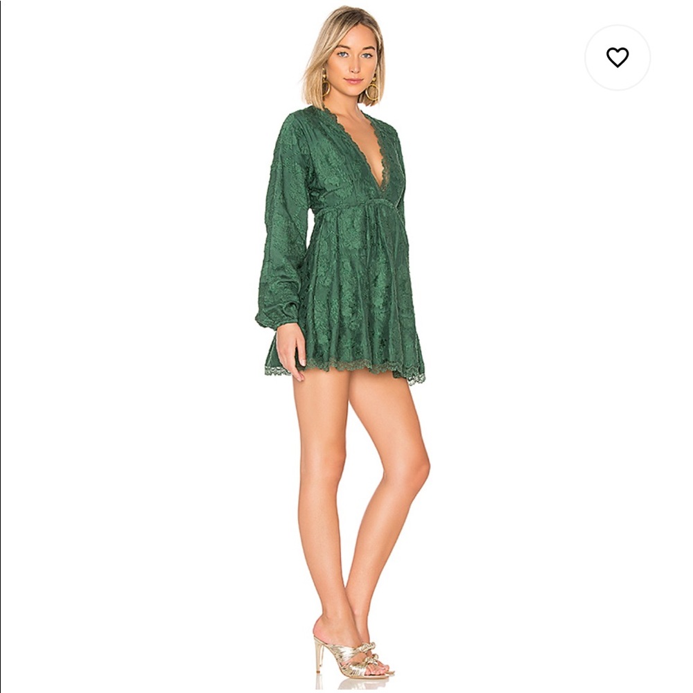 House of Harlow Edwin Dress in Emerald Green - Picture 2 of 5